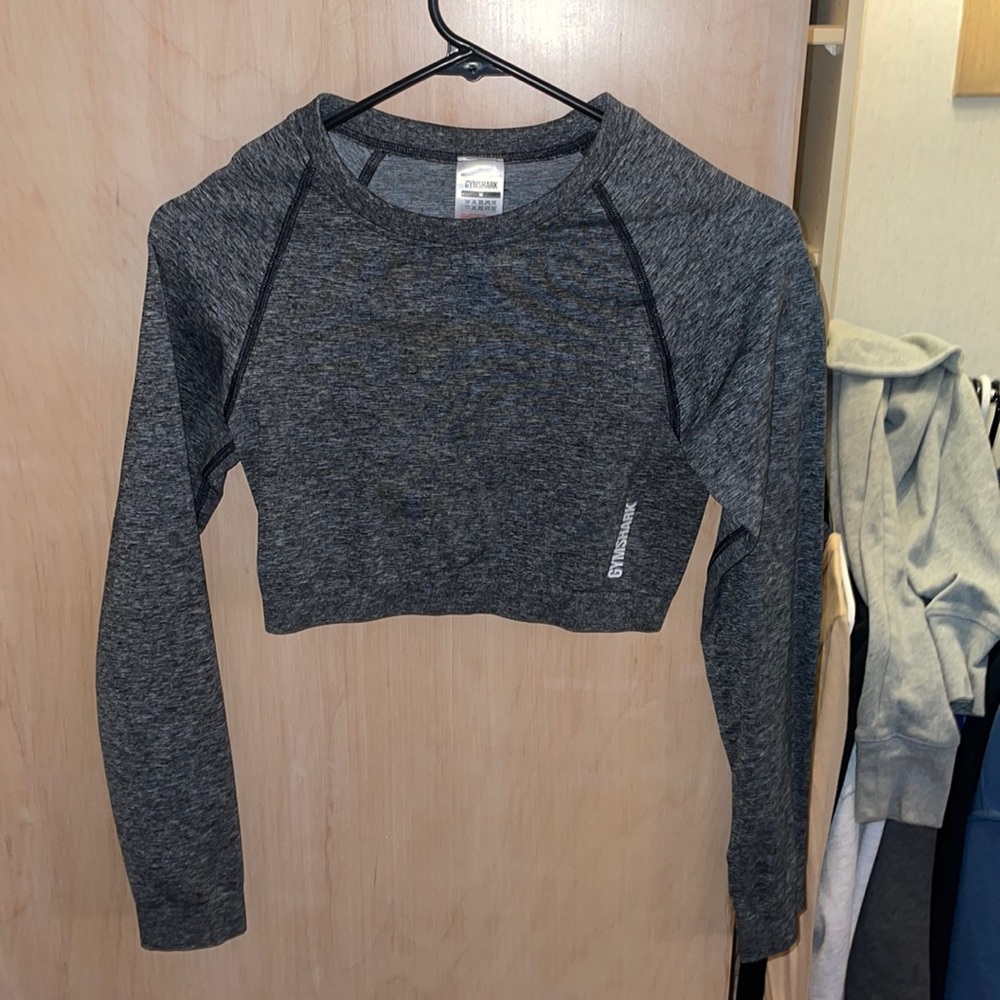 Gymshark Cropped Long Sleeve Workout Top